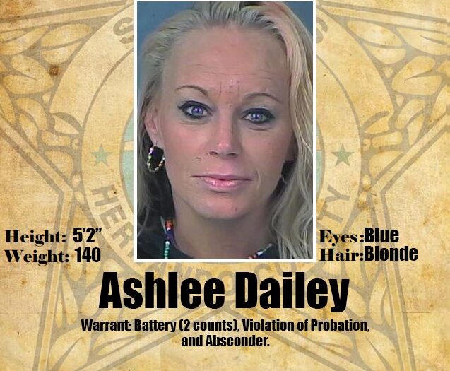 Probation & Parole Wanted Person Ashlee Dailey