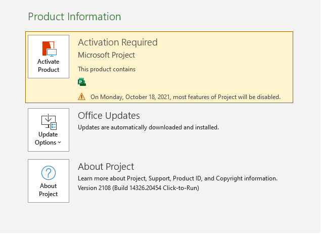 Download Project Professional 2021 from Microsoft (Trial Version)